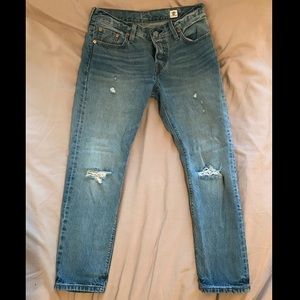 Levi's 501 low cut tapered jeans